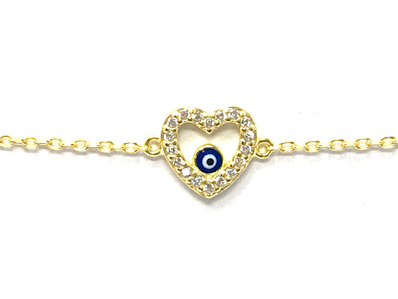 Heart with eye bracelet