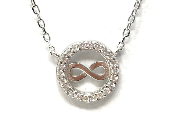 Circle of life with infinity necklace