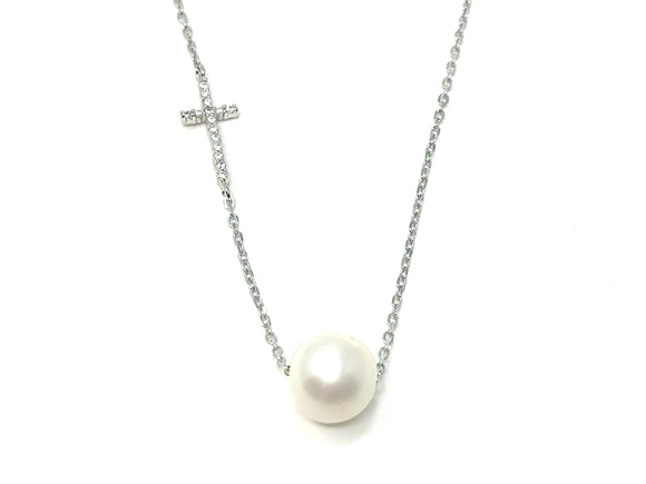 Cross with pearl