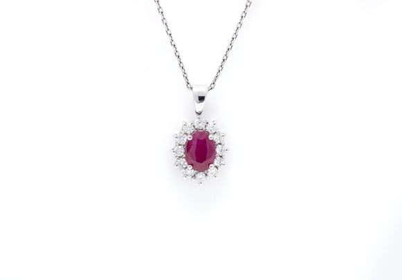 Diana Ruby necklace 18k
