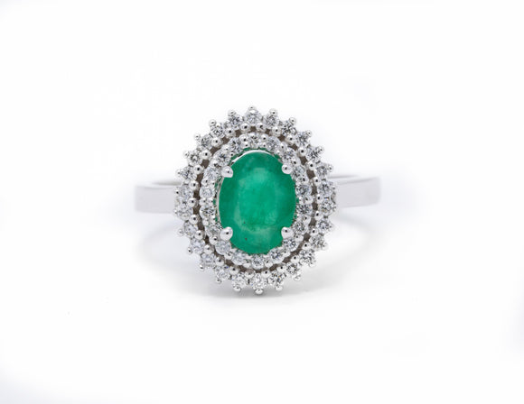 Emerald Diana ring