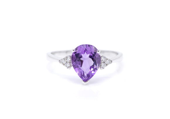 18k Amethyst ring