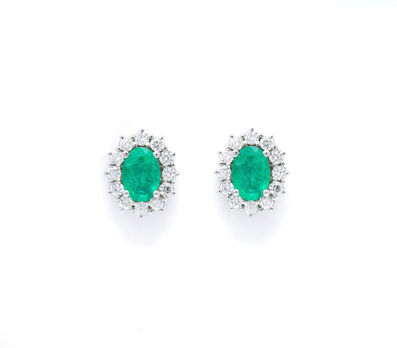 18k Diana Emerald earrings