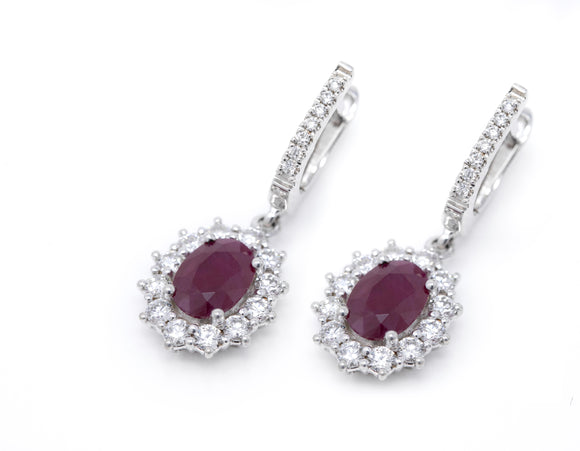 18k Diana Ruby earrings