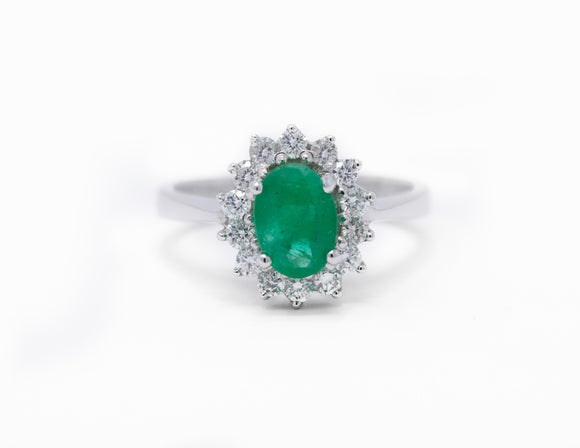 Emerald Diana ring