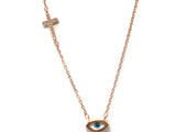 Cross with Eye necklace