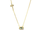 Cross with Eye necklace