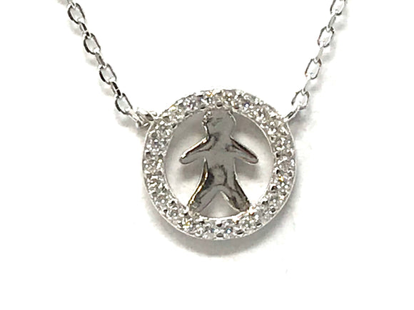 Circle of life with boy necklace