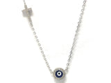 Cross with eye necklace